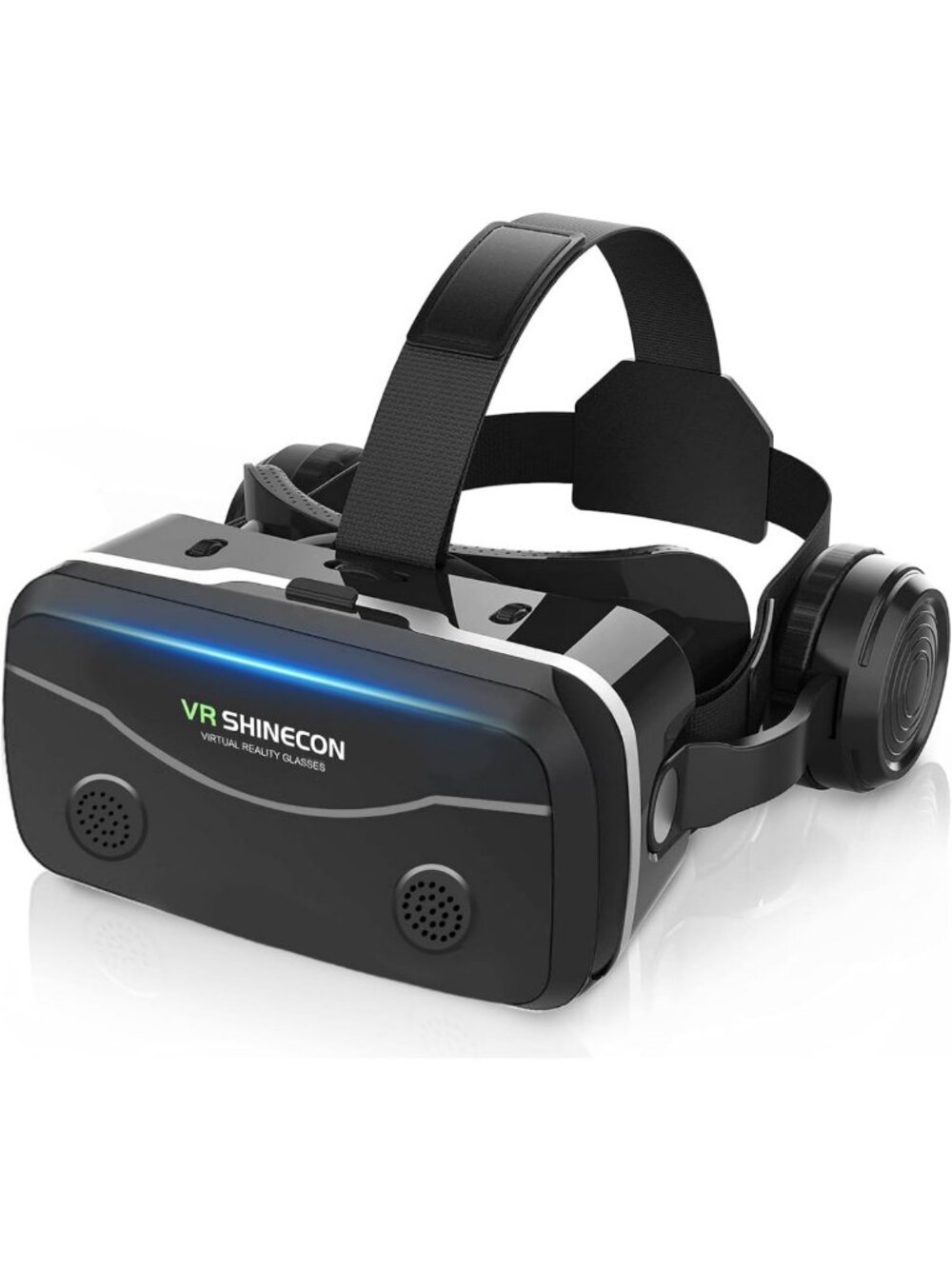 Immersive 3D Smartphone VR Headset with Built-in Headphones & Adjustable Focus